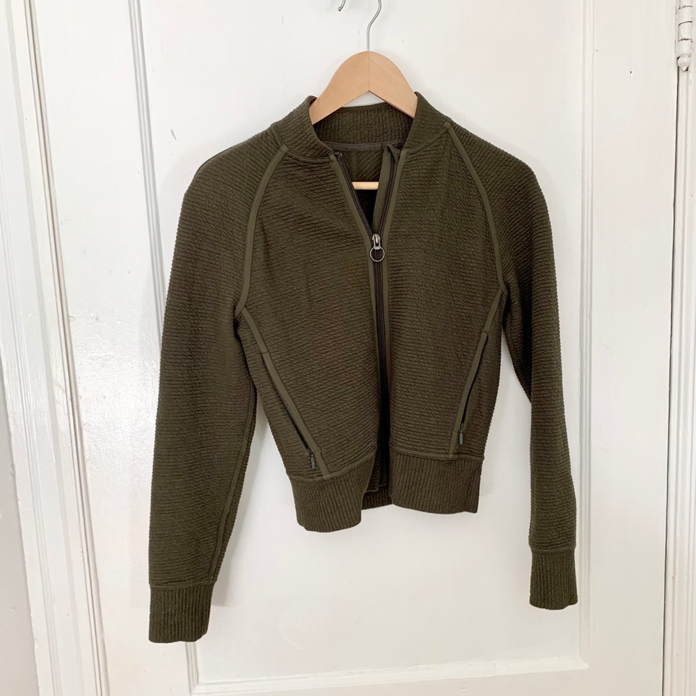 LULULEMON ribbed bomber jacket